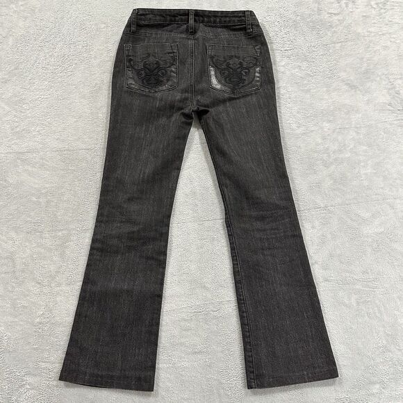 Georgiou Studio Women 6 Black Mid Rise Bootcut Jeans Vintage Y2K - Picture 3 of 10